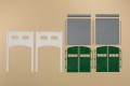 80729 Auhagen Walls 2391G plastered, Gates L